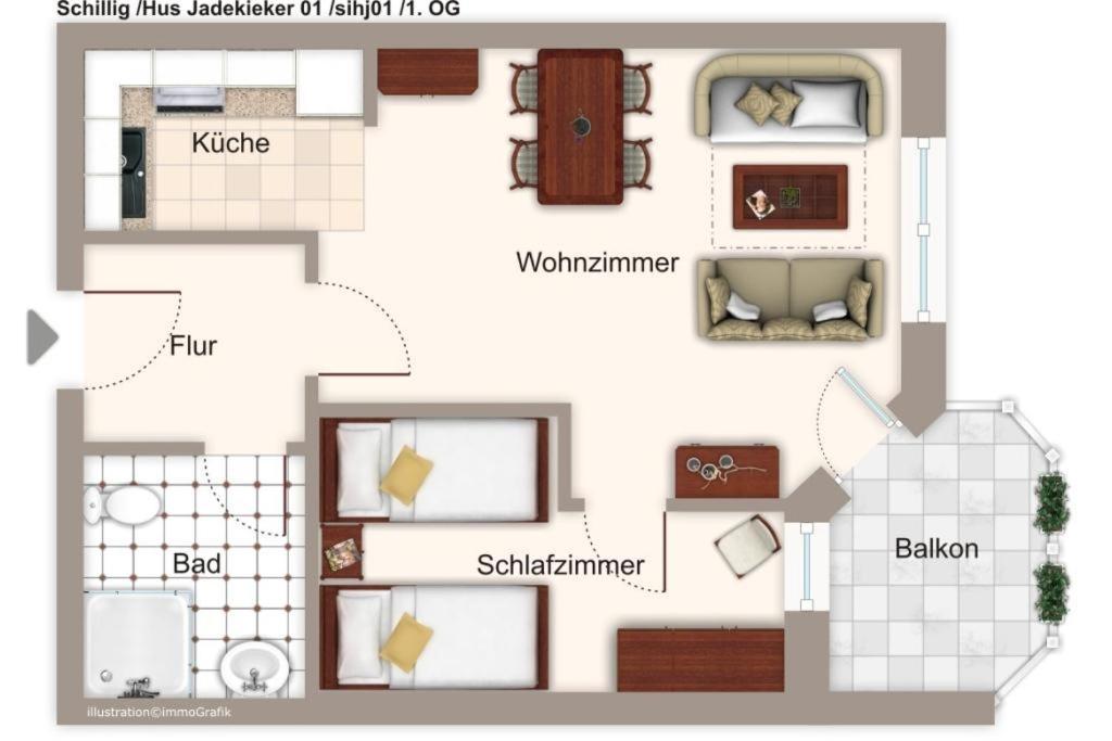 Hus Jadekieker Hus Jadekieker 01 Lägenhet Schillig Exteriör bild